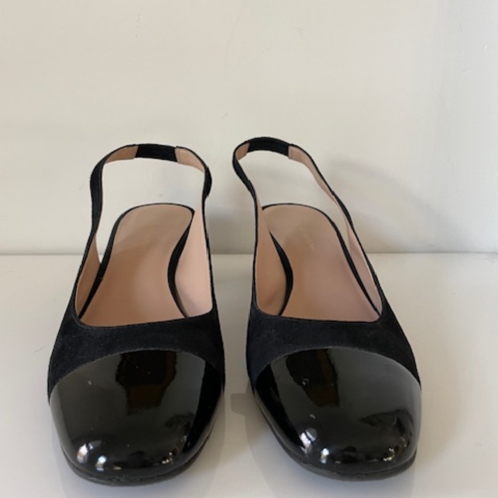 Stuart Weitzman Addy Suede And Patent Slingback P… - image 7